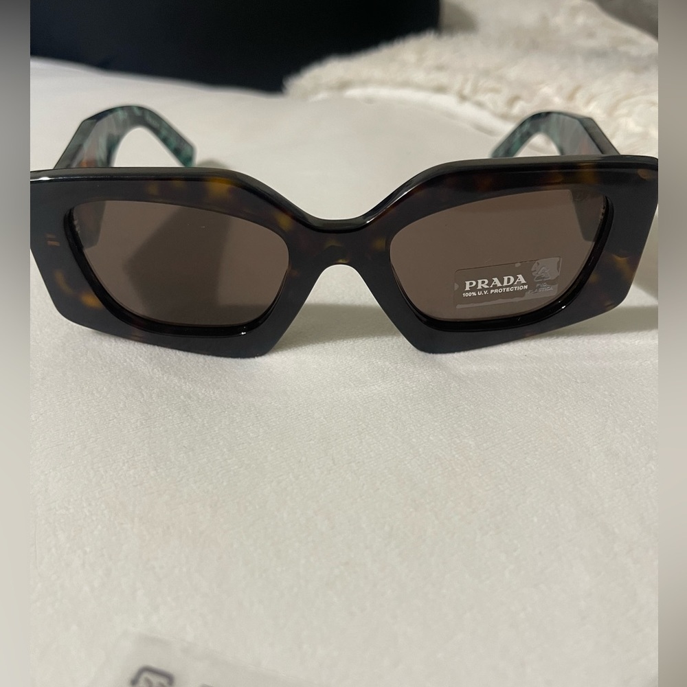 Prada 2AU06B Tortoise sunglasses dark brown